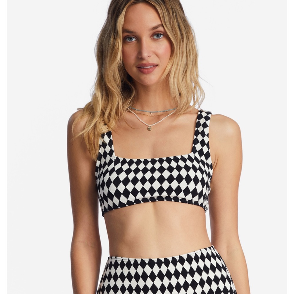NWT Billabong | Diamond Daze Printed Bikini Top | Small